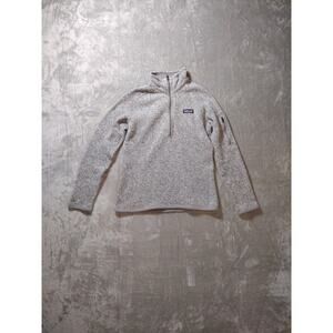 Patagonia Womens Better Sweater 1/4 Zip Gray Jacket Size Small